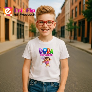 Tricou dora exploratoarea fetita curajoasa in aventuri educative alaturi de boots, Copii | Dama | Barbat - Img 7