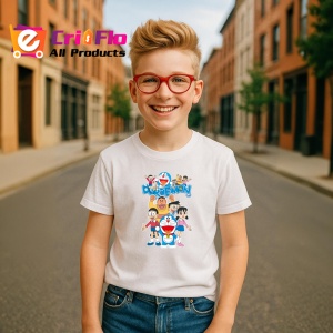 Tricou Doraemon robotul pisica albastra care ajuta cu gadgeturi din viitor, Copii | Dama | Barbat