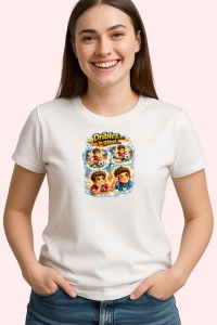 Tricou Driblez Tot Ce Prind Copii Fotbalisti, din bumbac 100% , tricou alb pentru Copii | Dama | Barbat - Img 3