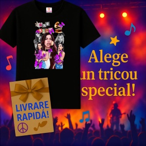 Tricou Dua Lipa - Butterflies, muzica RAP, Dama | Barbat | Copii, Culoare Negru - Img 15