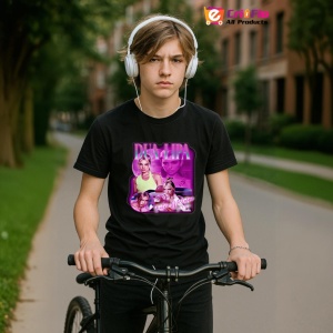 Tricou Dua Lipa - Neon Nostalgia, muzica POP, Dama | Barbat | Copii, Culoare Negru - Img 10