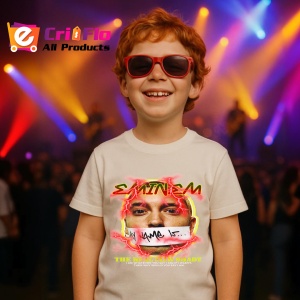 Tricou Eminem cu flacari si semnatura, muzica Pop Rock, Dama | Barbat | Copii - Img 10