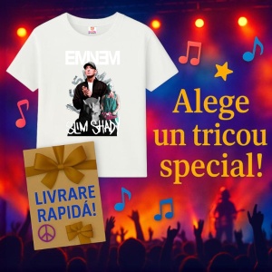 Tricou Eminem SLIM SHADY minimal, muzica Pop, Dama | Barbat | Copii - Img 10