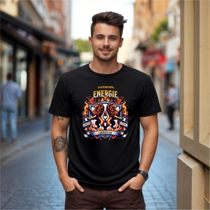 Tricou Energia leului , elibereaza energia Negru, Copii | Dama | Barbat - Img 6