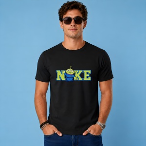 Tricou Extraterestru Toy Story Logo Albastru, din bumbac 100%, tricou negru, Copii | Dama | Barbat - Img 3