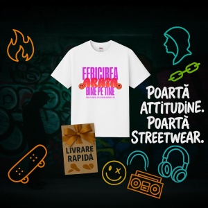 Tricou Fericirea arata bine pe tine - Copii | Dama | Barbat - Img 2