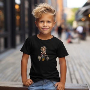 Tricou Fetita cu pisici Negru, Copii | Dama | Barbat - Img 3