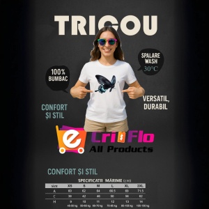 Tricou Fluture rosu si negru model clasic intens si simetric 2 Copii | Dama | Barbat Barbat - Img 13