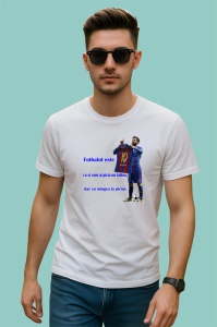 Tricou fotbalul este ca si cum ai picta un tablou dar cu o minge la picior mesaj inspirational, Copii | Dama | Barbat - Img 2