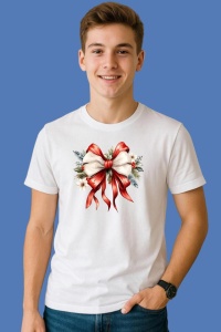 Tricou Funda Rosie Alb Perlat Eleganta, din bumbac 100%, tricou alb, Copii | Dama | Barbat - Img 2