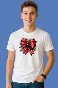 Tricou Funda Rosie Cu Flori Si Verdeata, din bumbac 100%, tricou alb, Copii | Dama | Barbat