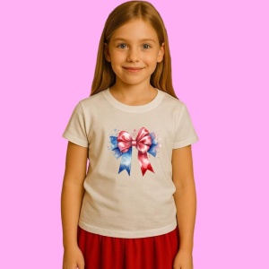 Tricou Funda Rosu Alb Albastru Acuarela, din bumbac 100%, tricou alb, Copii | Dama | Barbat