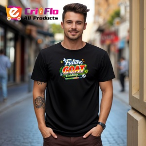 Tricou Future Goat Loading Design Fotbal Colorat, din bumbac 100%, tricou negru Copii | Dama | Barbat - Img 5