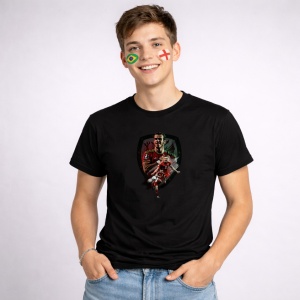 Tricou Gareth Bale Wales World Cup Fifa 2026 V2, din bumbac 100%, tricou negru, Copii | Dama | Barbat
