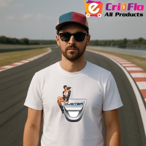Tricou Girl Cu Logo Dacia Duster | Unisex Dama si Barbat - Img 2
