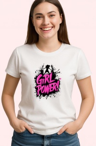 Tricou Girl Power Roz Puternic, Copii | Dama | Barbat