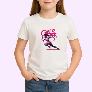 Tricou Girls Power Sportiva Roz, Copii | Dama | Barbat - Img 3