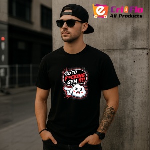 Tricou Go To Fcking Gym Personaj Nervos, Copii | Dama | Barbat, culoare negru - Img 6