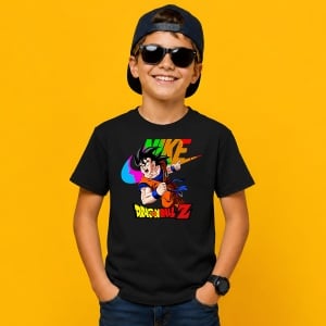Tricou Goku Dragon Ball Z Power Up Ilustratie Urbana, din bumbac 100%, tricou negru, Copii | Dama | Barbat