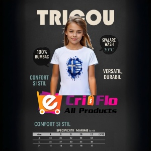 Tricou Greece Steag Splash Art, Copii | Dama | Barbat - Img 8