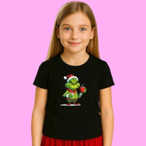 Tricou Grinch Cu Cana De Cafea, din bumbac 100% Copii | Dama | Barbat