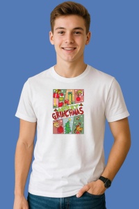Tricou Grinch Friends Merry Christmas Sublimation Design, din bumbac 100%, tricou alb, Copii | Dama | Barbat - Img 3