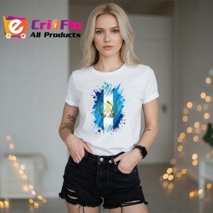 Tricou Guatemala Steag Splash Art, Copii | Dama | Barbat - Img 11