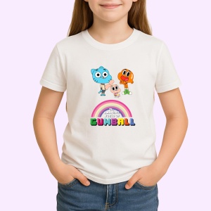 Tricou gumball aventuri amuzante cu fratii waterson sub curcubeu, Copii | Dama | Barbat - Img 3