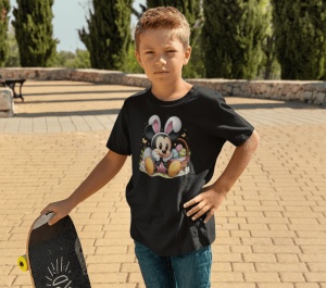 Tricou Haios Copii Personalizat - Easter Mickey - Cadou - Img 2