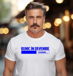 Tricou haios personalizat pentru barbati Bunic de baiat in devenire