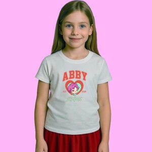 Tricou Huntrix K Pop Hunters Demon Abby Portret Chibi Pastel, din bumbac 100%, tricou alb, Copii | Dama | Barbat - Img 2