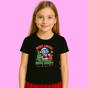 Tricou Huntrix K Pop Hunters Demon Derpy Text Funny Slogan, din bumbac 100%, tricou negru, Copii | Dama | Barbat