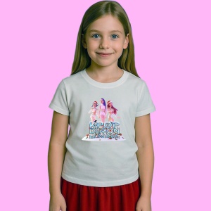 Tricou Huntrix K Pop Hunters Demon Grup Fete Stil Realist Concert, din bumbac 100%, tricou alb, Copii | Dama | Barbat - Img 2