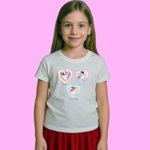 Tricou Huntrix K Pop Hunters Demon Inimioare Personaje Ilustrate, din bumbac 100%, tricou alb, Copii | Dama | Barbat - Img 2