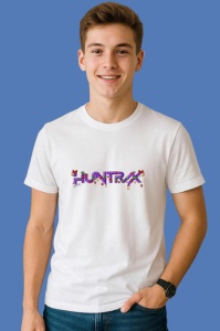 Tricou Huntrix K Pop Hunters Demon Logo Huntrix Simplu Colorat, din bumbac 100%, tricou alb, Copii | Dama | Barbat - Img 2