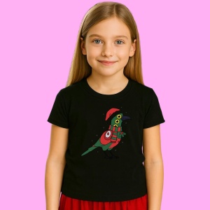 Tricou Huntrix K Pop Hunters Demon Pasare Festiva Stil Cartoon, din bumbac 100%, tricou negru, Copii | Dama | Barbat