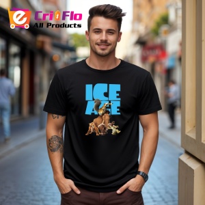 Tricou Ice Age epoca de gheata cu personaje simpatice in cautarea supravietuirii, Copii | Dama | Barbat , tricou negru - Img 10