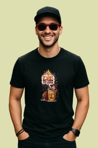 Tricou If Lost Return To Coffee Cup, Copii | Dama | Barbat, culoare negru - Img 2