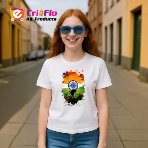 Tricou India Steag Splash Art, Copii | Dama | Barbat - Img 9