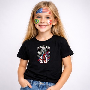 Tricou Ismael Diaz Panama World Cup Fifa 2026, din bumbac 100%, tricou negru, Copii | Dama | Barbat - Img 2