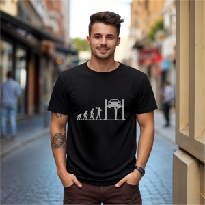 Tricou Istoria mecanicului Negru, Copii | Dama | Barbat - Img 6