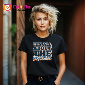 Tricou Its All About The Process Font Sportiv, din bumbac 100%, tricou negru Copii | Dama | Barbat - Img 8