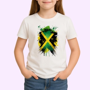 Tricou Jamaica Steag Splash Art, Copii | Dama | Barbat - Img 3
