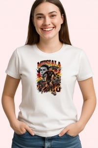 Tricou Jamal Musiala Germania Talent Fotbal, din bumbac 100% , tricou alb pentru Copii | Dama | Barbat