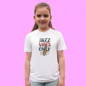 Tricou Jazz Vibes Only Saxofon, Copii | Dama | Barbat - Img 3