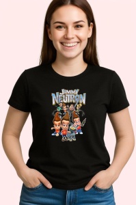 Tricou Jimmy Neutron baiatul genial cu inventii spectaculoase, Copii | Dama | Barbat , tricou negru - Img 3