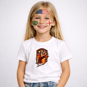 Tricou Johan Cruyff Netherlands World Cup Fifa 2026, din bumbac 100%, tricou alb, Copii | Dama | Barbat - Img 2