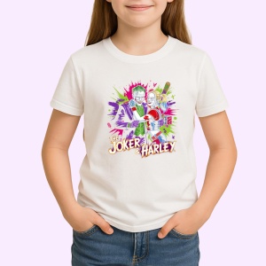 Tricou joker si harley spate in spate colorat, Copii | Dama | Barbat - Img 3