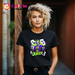 Tricou Joker stropi verzi costum mov, Copii | Dama | Barbat , tricou negru - Img 9