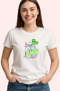 Tricou joker the haha stropi rosii si verzi, Copii | Dama | Barbat - Img 4